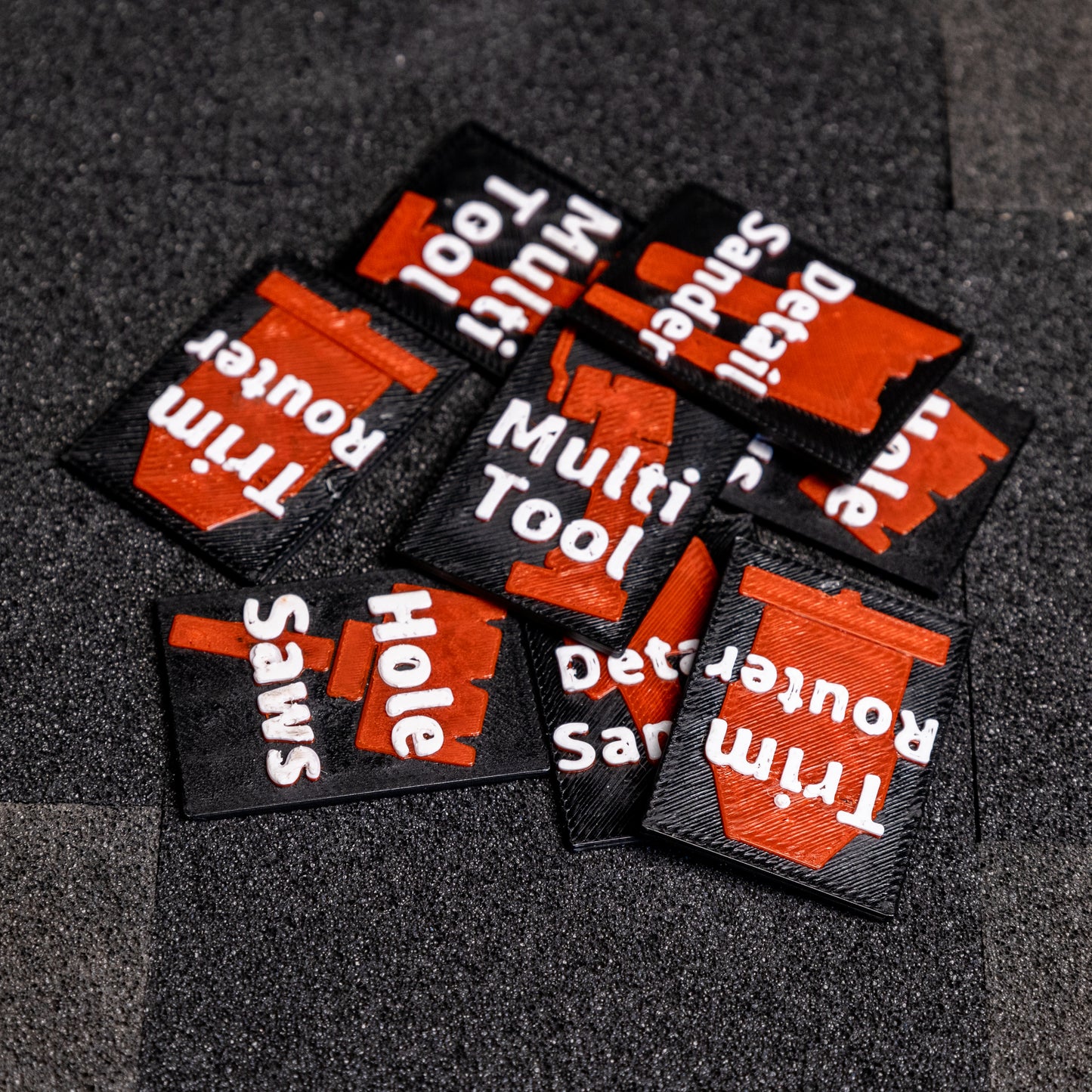 Custom Label Latch For Packout Half Organizer