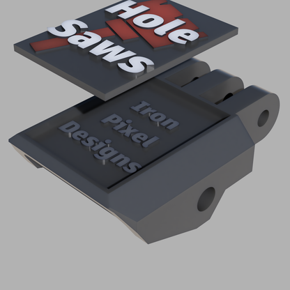 Custom Label Latch For Packout Half Organizer